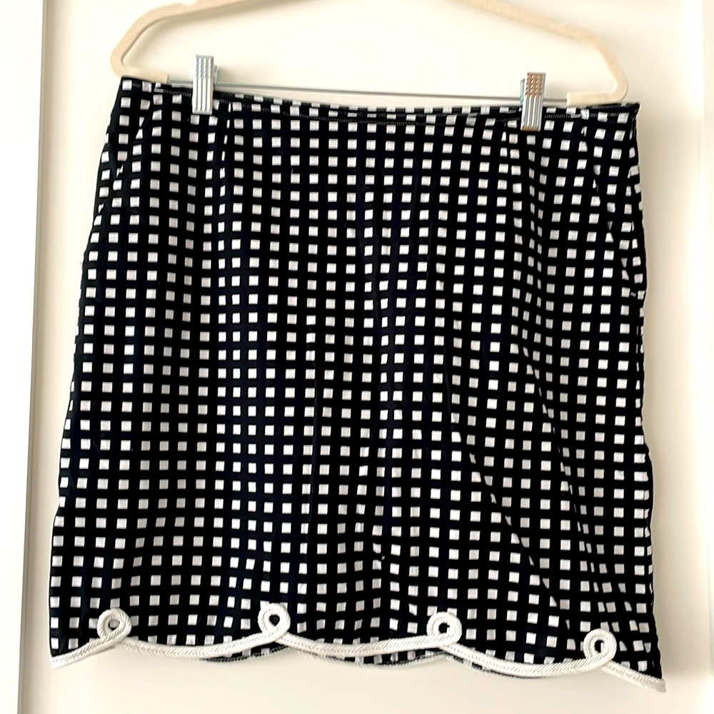 Golftini Black/white Check Skort - Size 10L